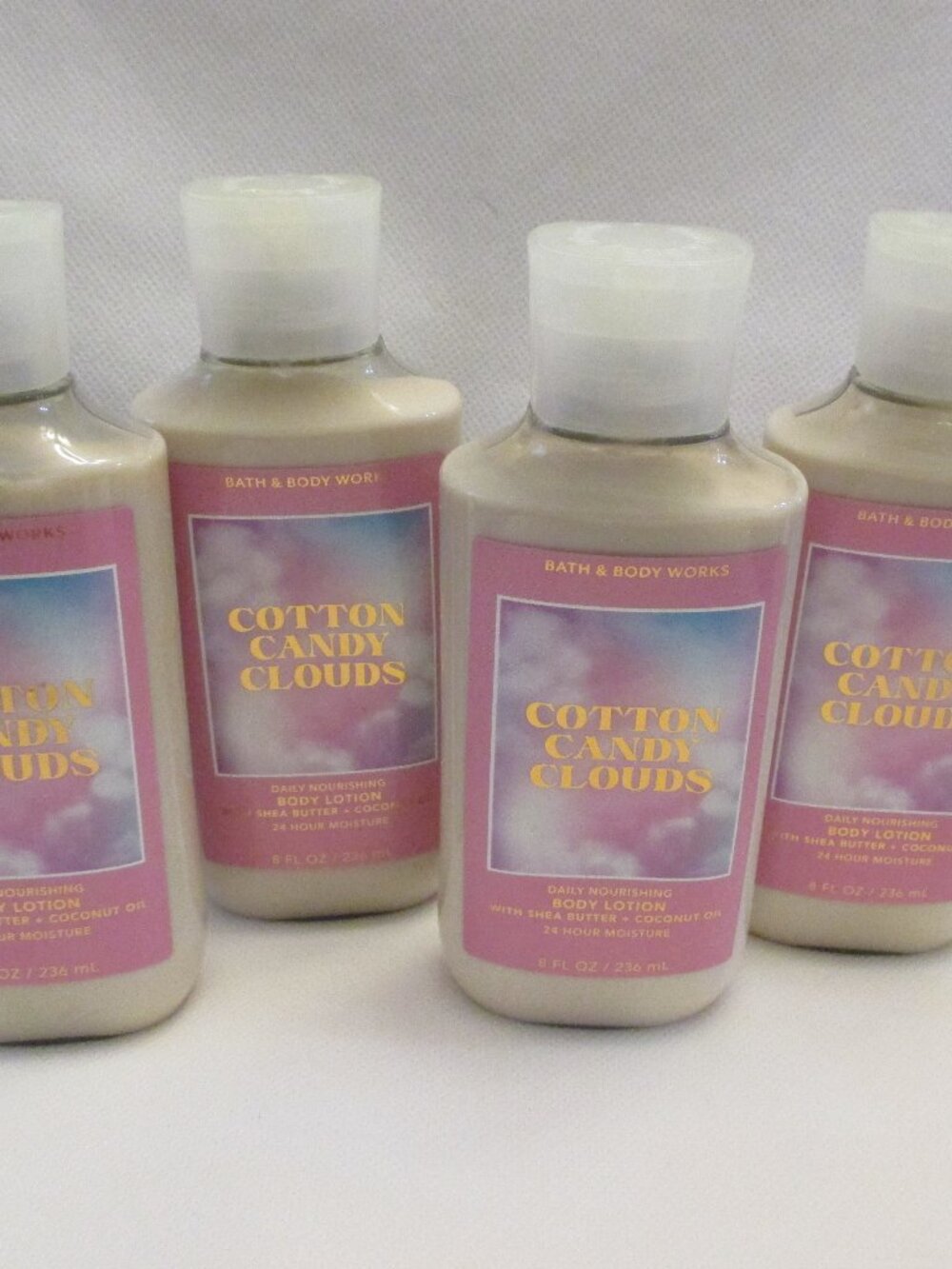 Bath & Body Works 4 piece Bundle - Cotton Candy Clouds